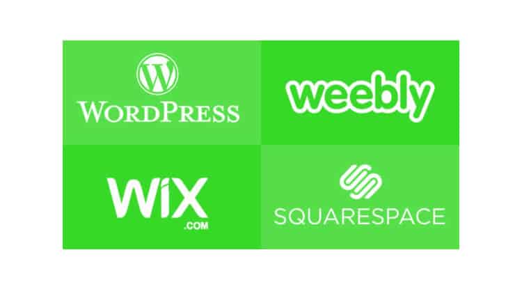 Website Builder Comparison Chart: Wordpress Weebly Wix Squarespace