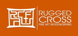 Rugged Cross Fine Art Woodworking logo by New Sky Websites