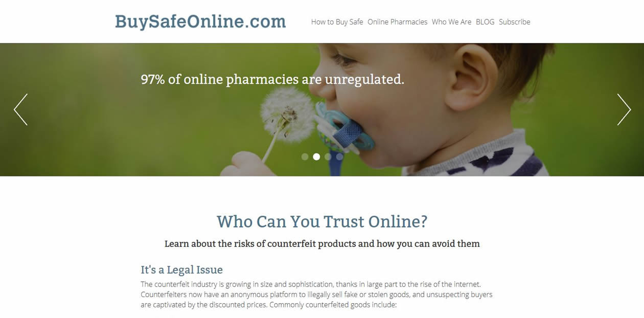 Buy Safe Online website by New Sky Websites