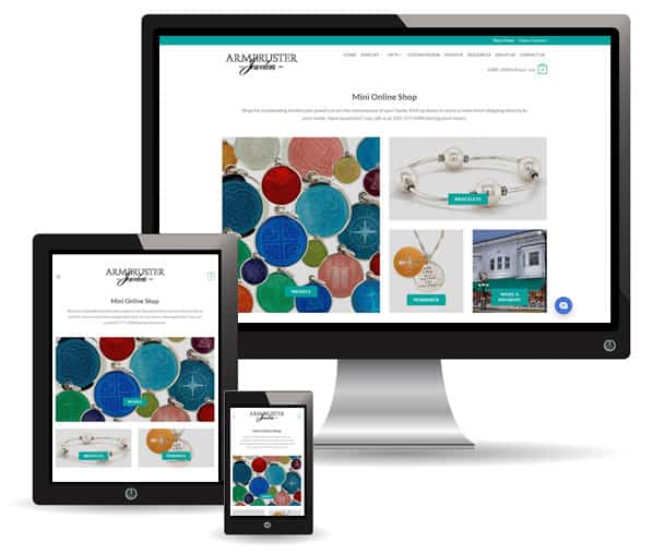Armbruster Jewelers web design by New Sky Websites