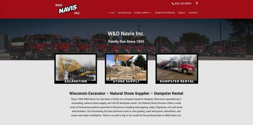 W&D Navis web design by New Sky Websites