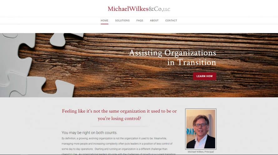 Michael Wilkes & Co web design by New Sky Websites