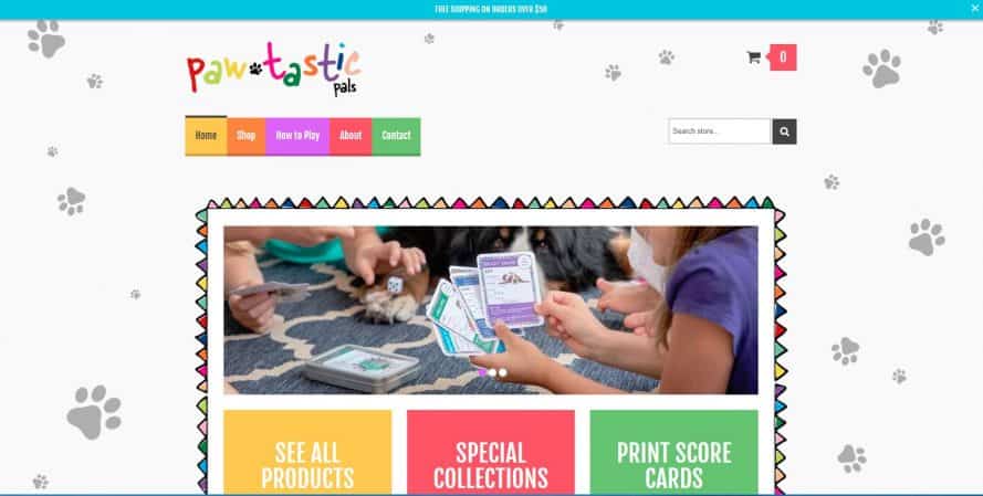 Pawtastic Pals web design by New Sky Websites