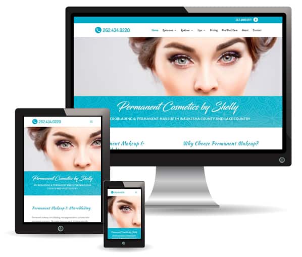 Permanent Cosmetics by Shelly web design by New Sky Websites