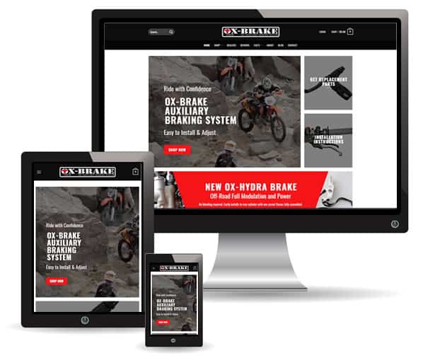 Ox Brake website by New Sky Websites