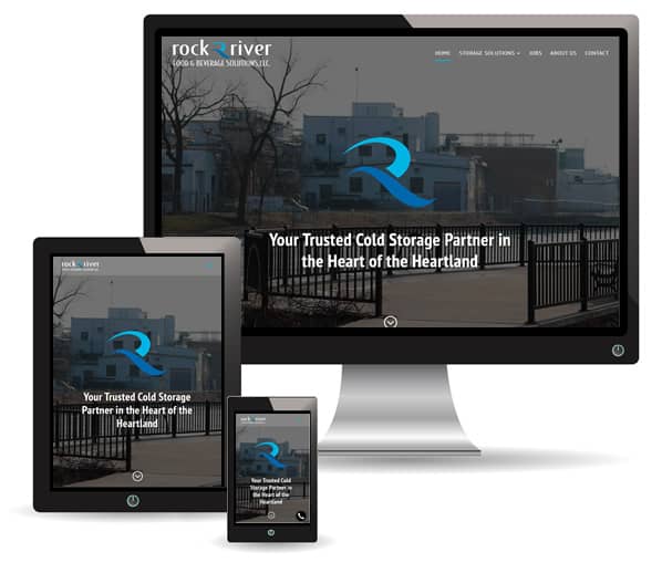 Rock River Food & Beverage Solutions web design by New Sky Websites