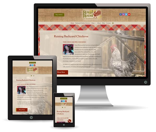 My Royal Roost web design by New Sky Websites